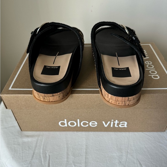 Dolce Vita Black and Brown Sandals - Picture 2 of 9